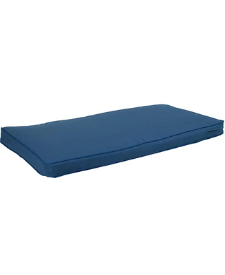 Indoor/Outdoor Weather-Resistant Olefin Replacement Bench or Patio Swing Seat Cushion - 41" x 18" - Blue