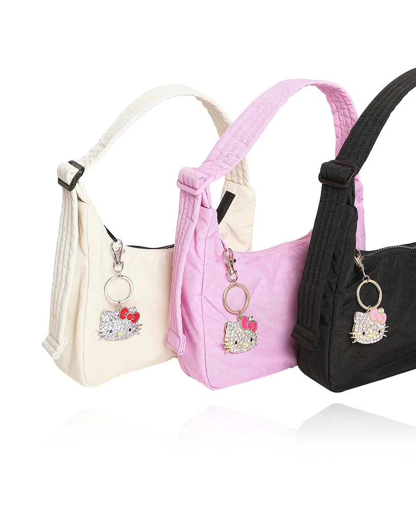 Hello Kitty Pave Crystal Bling Embellished Travel Keychain