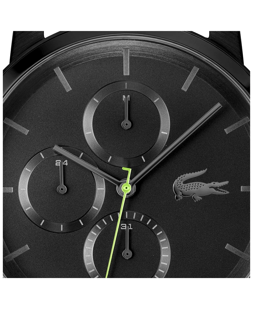 Lacoste Men's Replay Ionic Plated Black Stainless Steel Mesh Bracelet Watch, 44mm