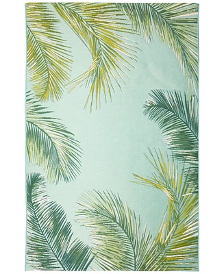 Liora Manne' Marina Palm Border 4'10"x7'6" Area Rug