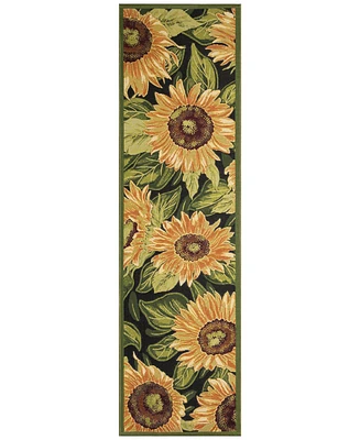 Liora Manne' Marina Sunflowers 1'11"x7'6" Runner Area Rug