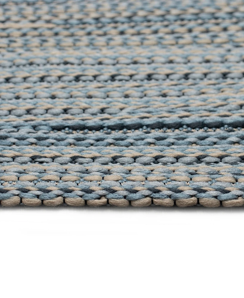 Liora Manne' Miranda Tweed Stripe 1'11"x7'6" Runner Area Rug