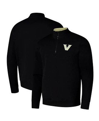 Colosseum Men's Black Vanderbilt Commodores Tortugas Quarter-Zip Sweatshirt