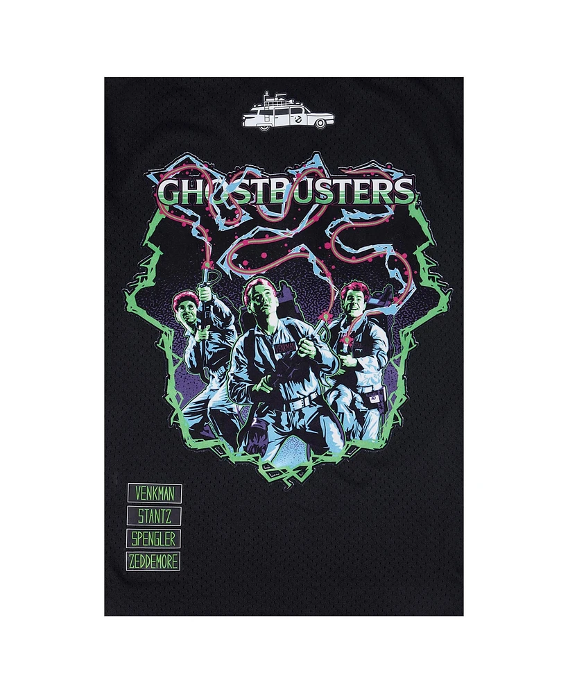 Freeze Max Men's Black Ghostbusters The Team Baseball Jersey