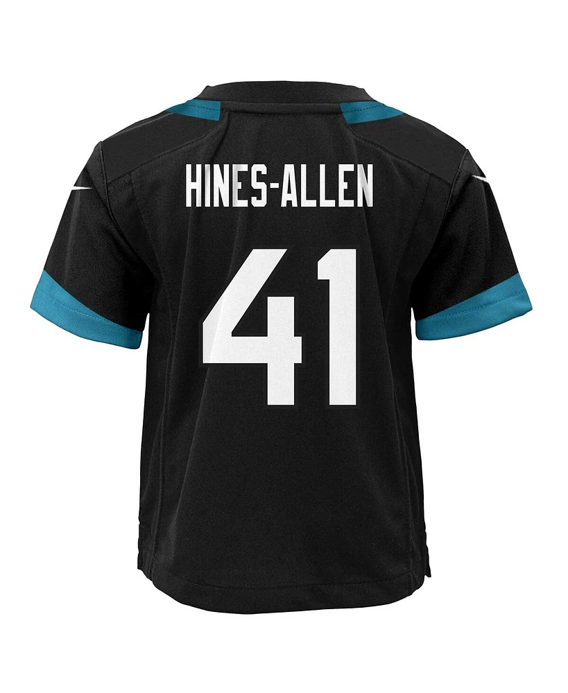 Nike Preschool Josh Hines-Allen Black Jacksonville Jaguars Alternate Player Game Jersey