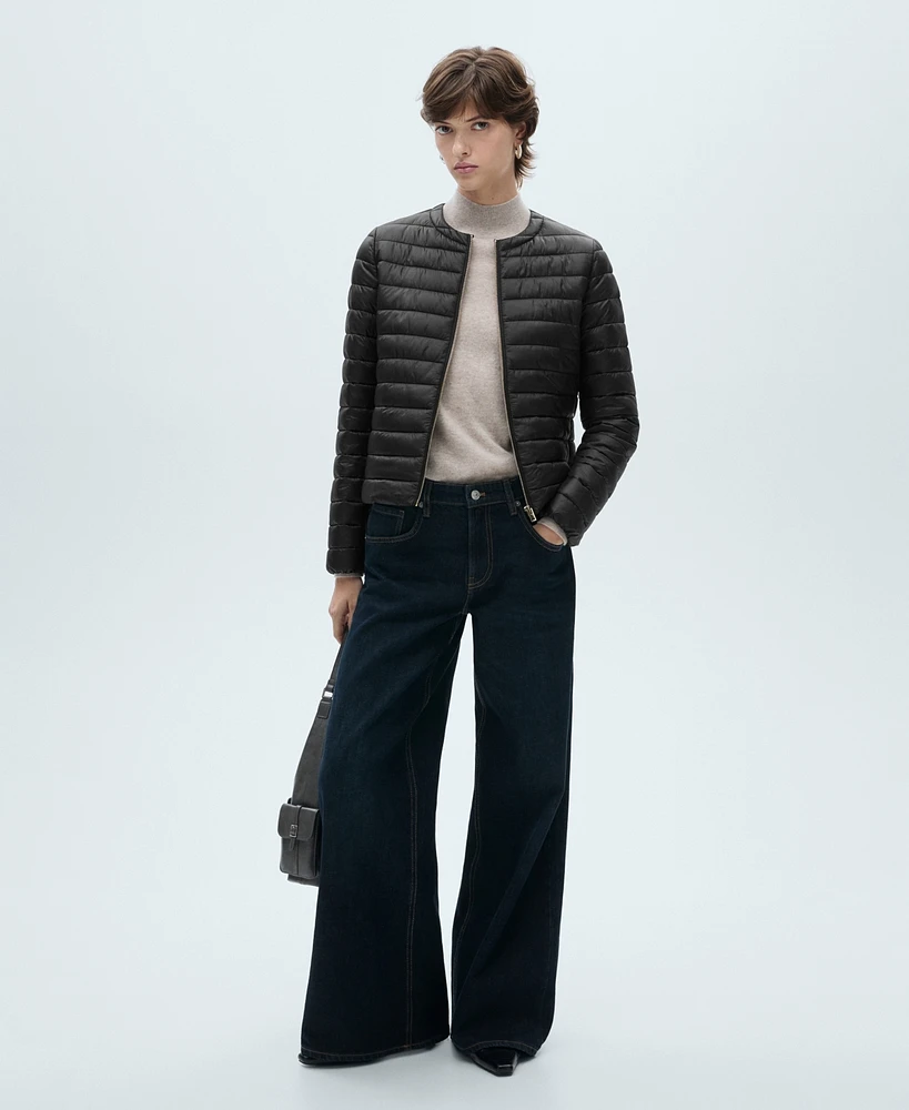 Mango Women's Pocket Quilted Jacket