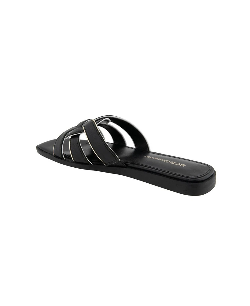 BCBGeneration Women's Meltem Slide Flat Sandals
