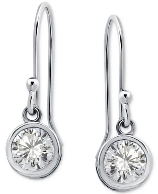 Giani Bernini Cubic Zirconia Bezel Drop Earrings in 18k Gold-Plated Sterling Silver, Created for Macy's