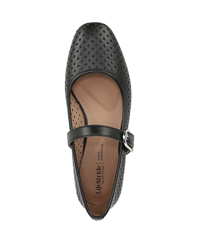 LifeStride Women's Cameo Mary Jane 3 Ballet Flats