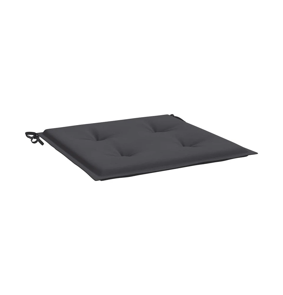 Garden Chair Cushions 4 pcs Anthracite 15.7"x15.7"x1.6" Oxford Fabric