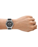 A|X Armani Exchange Men's Sync Quartz Chronograph Gray Polyurethane Watch, 44mm