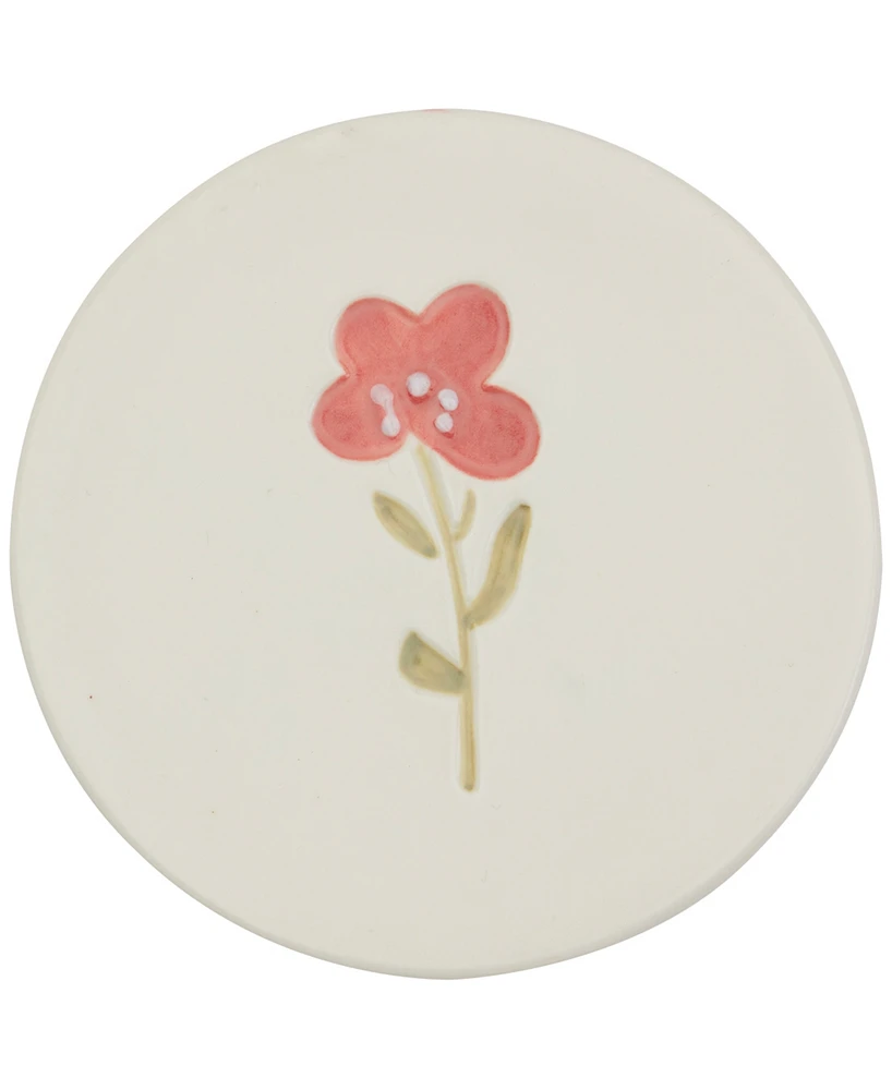 Haven Assorted Florals Ceramic Coasters, Set of 4