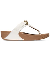 FitFlop Women's Lulu Chunky Snaffle Leather Toe-Post Sandals