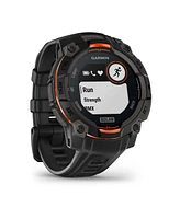 Instinct 3, 45mm Solar, Black/Black