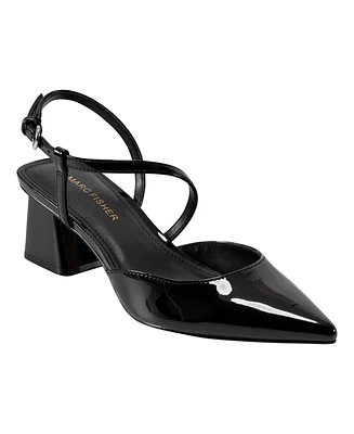 Marc Fisher Women's Loya Strappy Block Heel Pumps