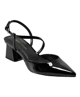 Marc Fisher Women's Loya Strappy Block Heel Pumps