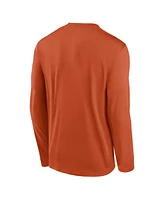 Nike Men's Orange Clemson Tigers 2024 On-Court Basketball Practice Legend Performance Long Sleeve T-Shirt