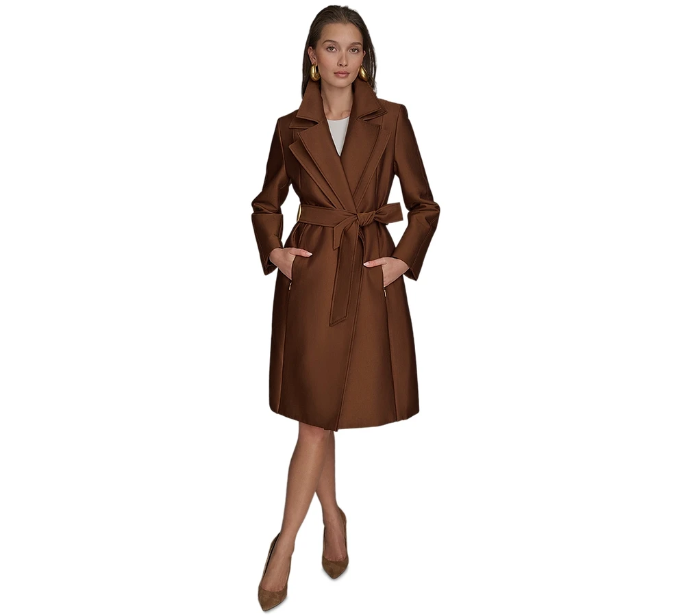 Donna Karan New York Women's Double-Collar Trench Coat