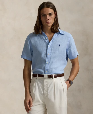 Polo Ralph Lauren Men's Short-Sleeve Linen Button-Up