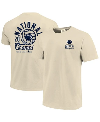 Image One Men's Natural Penn State Nittany Lions 2024 Ncaa Women's Volleyball National Champions Comfort Colors T-Shirt