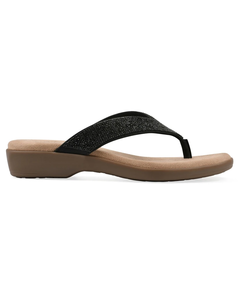 Cliffs by White Mountain Women's Becharm Thong Slip-On Sandals