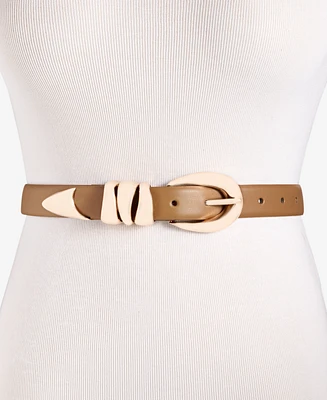 On 34th Skinny Sculptural Buckle Belt, Exclusively at Macy's