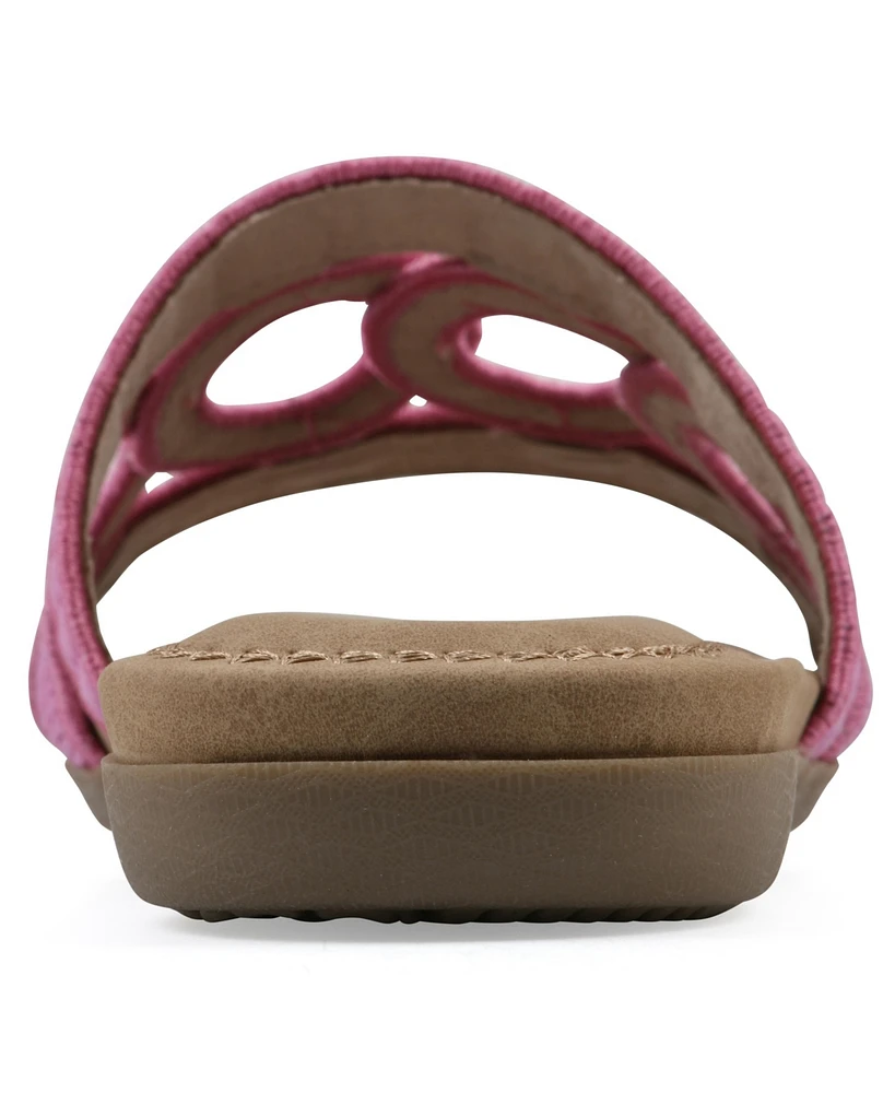 Cliffs by White Mountain Women's Fraly Slide Slip-On Sandals