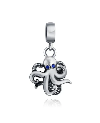 Bling Jewelry Squid Scuba Diver Octopus Dangle Charm Bead Sterling Silver European Bracelet