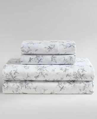 Calvin Klein Printed 300-Thread Count Cotton Sateen 4-Pc. Sheet Set
