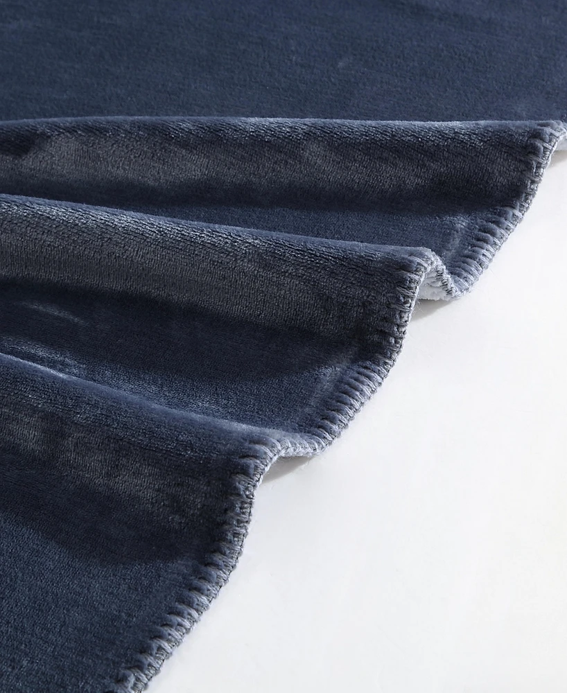 Calvin Klein Modern Solid Reversible Throw Blanket, 70" X 50"