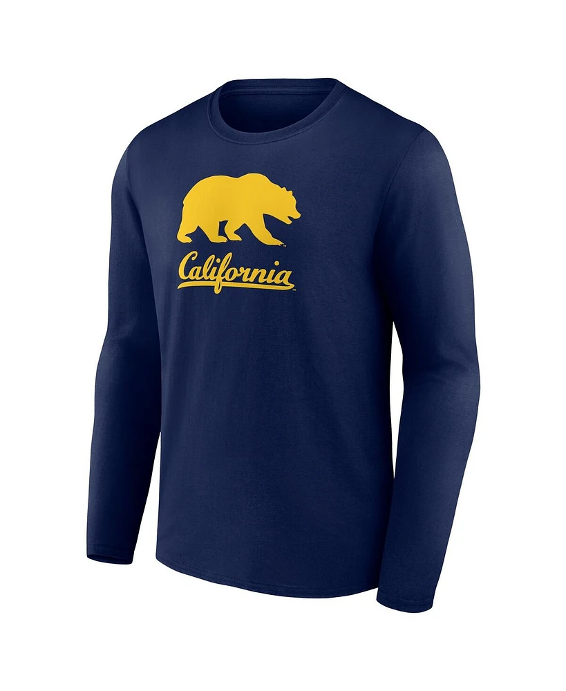 Fanatics Men's Navy Cal Bears Team Lockup Long Sleeve T-Shirt