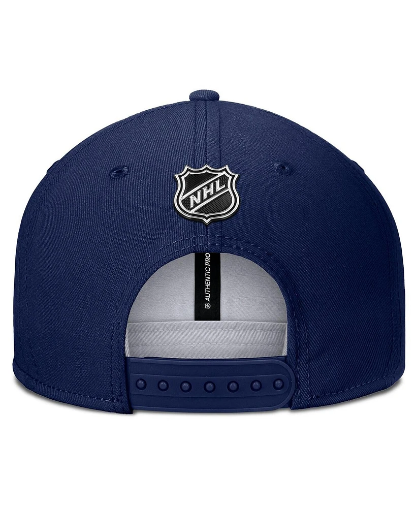 Fanatics Men's Navy St. Louis Blues Authentic Pro Rink Snapback Hat