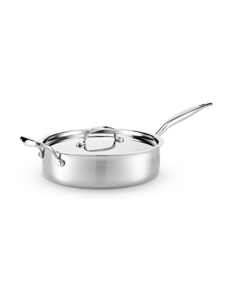 Heritage Steel Titanium Series Fully Cladded 4-Quart Saute Pan with Lid