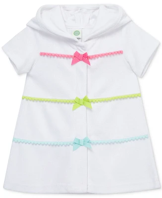 Little Me Baby Girls Pom Hooded Swim Cover-Up