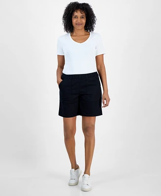 Style & Co Women's Mid-Rise Pull-On Shorts, Regular petite, Exclusively at Macy's