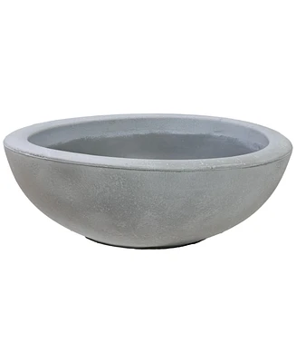Weather-Resistant Polyresin Double-Walled Percival Outdoor Flower Pot Planter