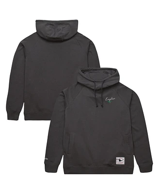 Mitchell & Ness Women's Gray Philadelphia Eagles Funnel Neck Pullover Hoodie