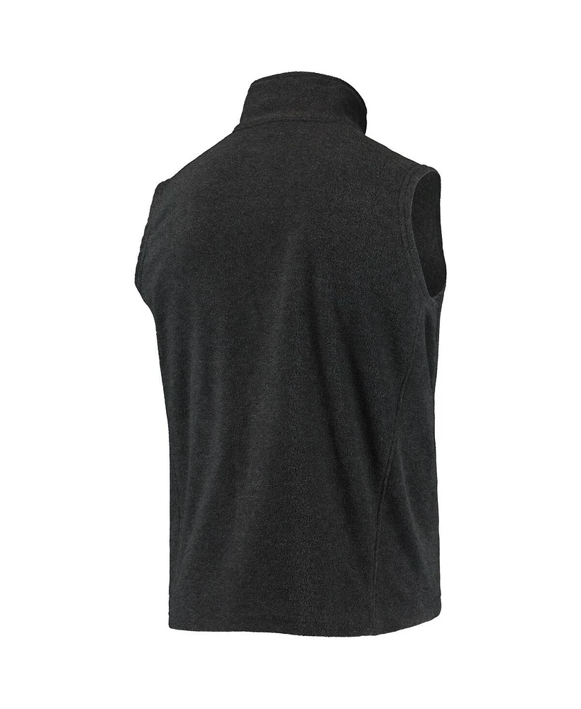 Dunbrooke Men's Heathered Charcoal Philadelphia Eagles Houston Fleece Full-Zip Vest