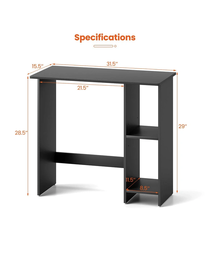 Computer Desk with Storage and Adjustable Shelf for Organized and Efficient Workspace