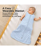 KeaBabies 2-Pack Snooze Baby Sleep Sacks, Cotton Wearable Blanket, Soft Toddler Sleeping Bag, Smooth Zipper
