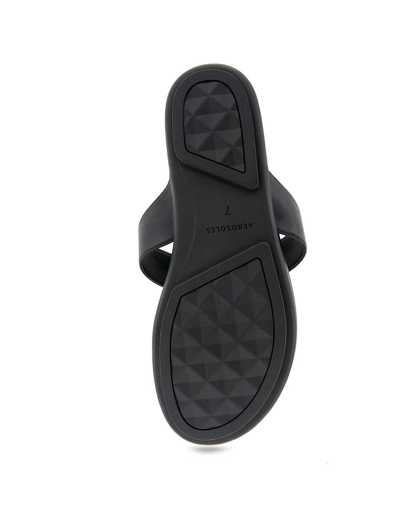 Aerosoles Women's Fallon Round Toe Thong Sandals
