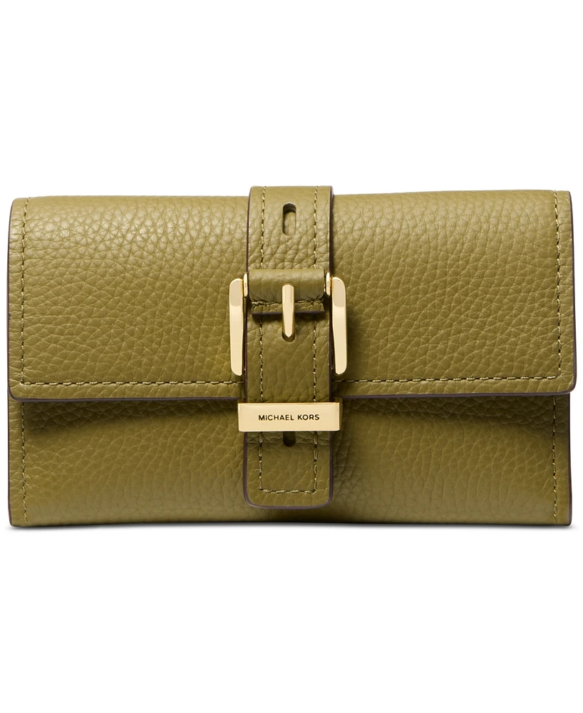 Michael Michael Kors Nolita Medium Flap Trifold Leather Wallet