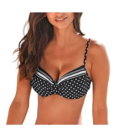 Lascana Women's Dotted Underwire Bikini Swimsuit Top Bra Sizing