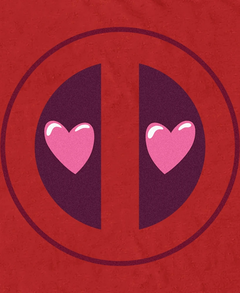 Fifth Sun Men's Deadpool Heart Eyes Short Sleeve T-Shirt