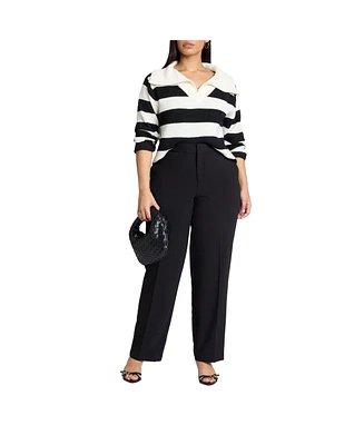 Eloquii Women's The 365 Straight Leg Pant