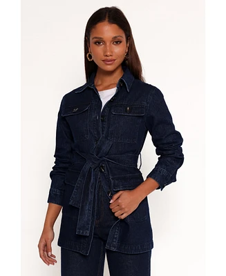 Petal and Pup Women's Nadine Tie Waist Button Front Jacket