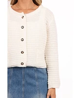 Petal and Pup Women's Decket Button Front Cardigan
