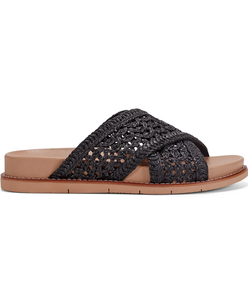 Earth Women's Flurry Woven Crisscross Flat Sandals
