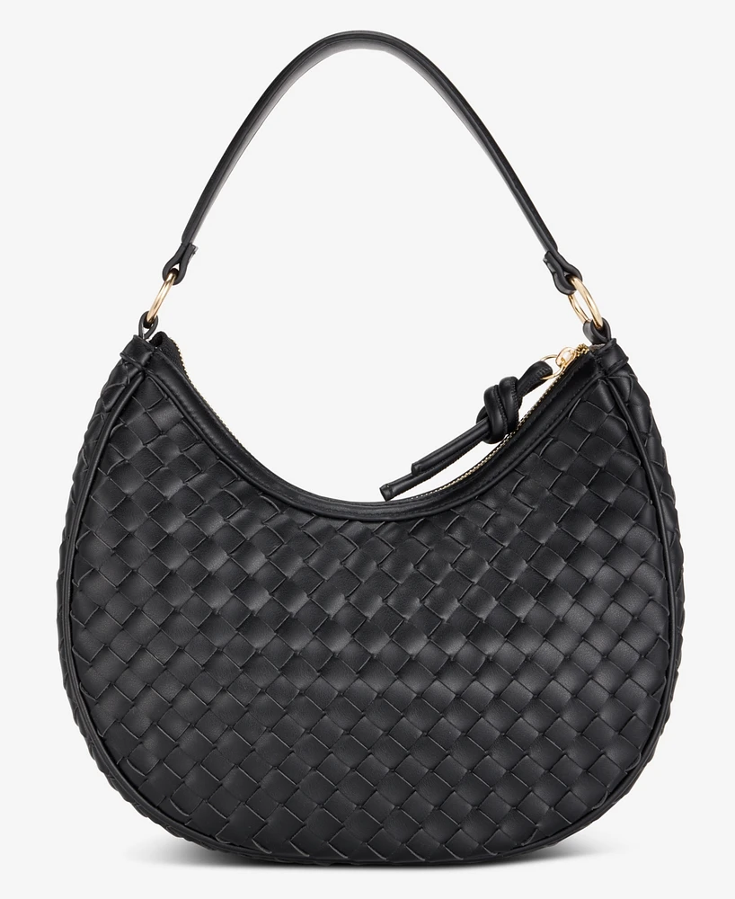 On 34th Woven Crossbody Hobo, Exclusively at Macy's