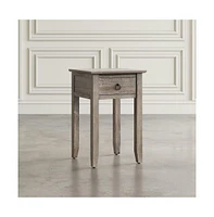 Devon Farmhouse Distressed Solid Wood End Table